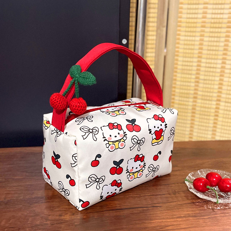 Travel Accessories Organiser - HelloKitty Large Capacity Cartoon Makeup Bag