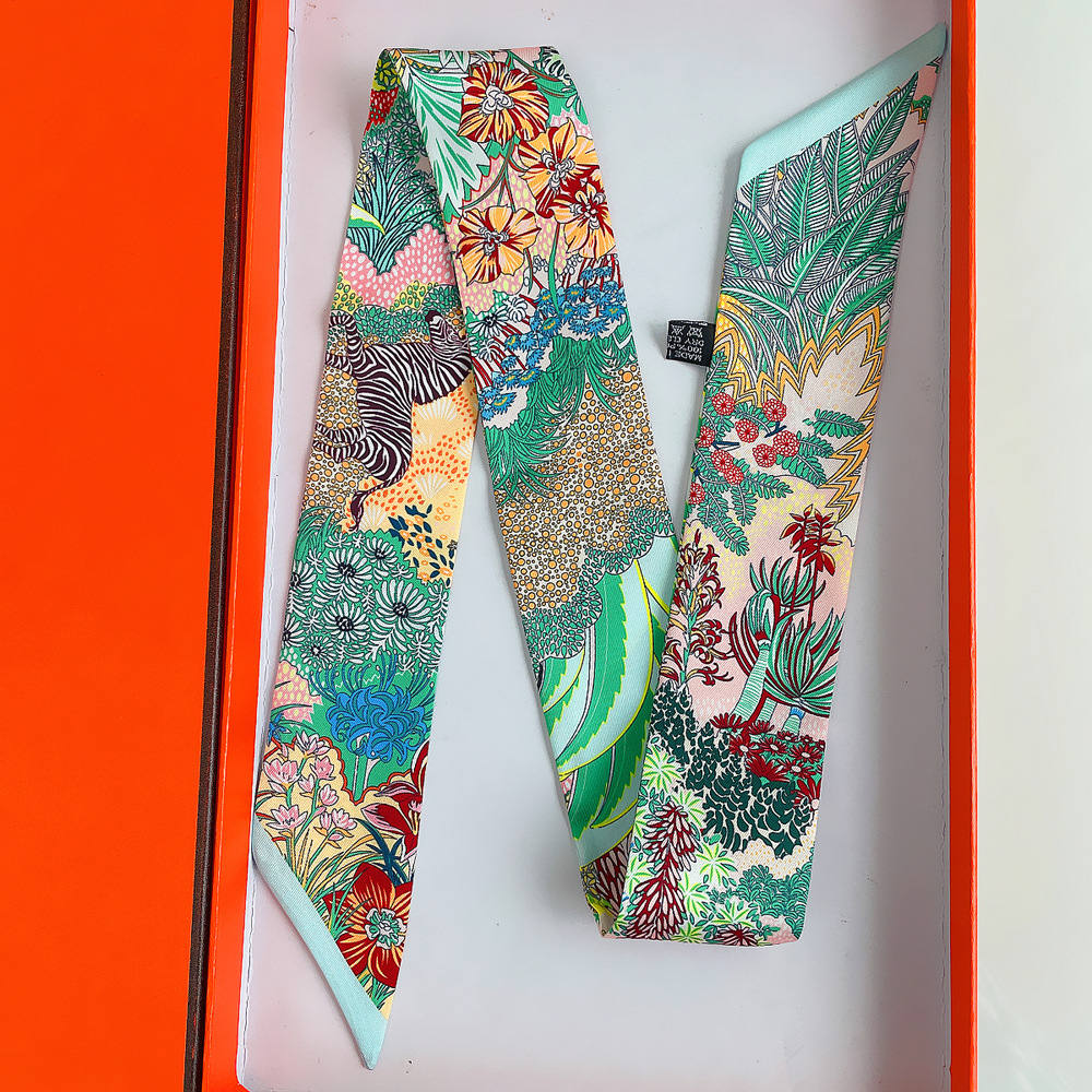 Travel Accessories Neck - Jungle Horse Print Long Scarf Women