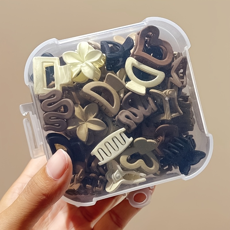 Travel Accessories Essentials - 5/10/20/30pcs Beige Mixed Pack Small Clips,