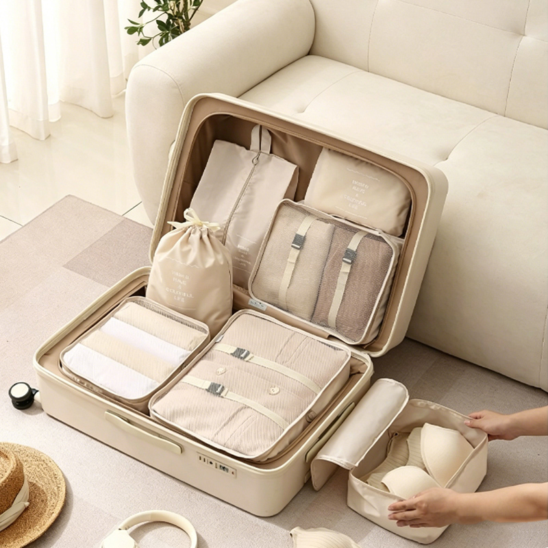 7-Piece Packing Cubes Set - Tr - Travel Accessories Organiser reseña y precio
