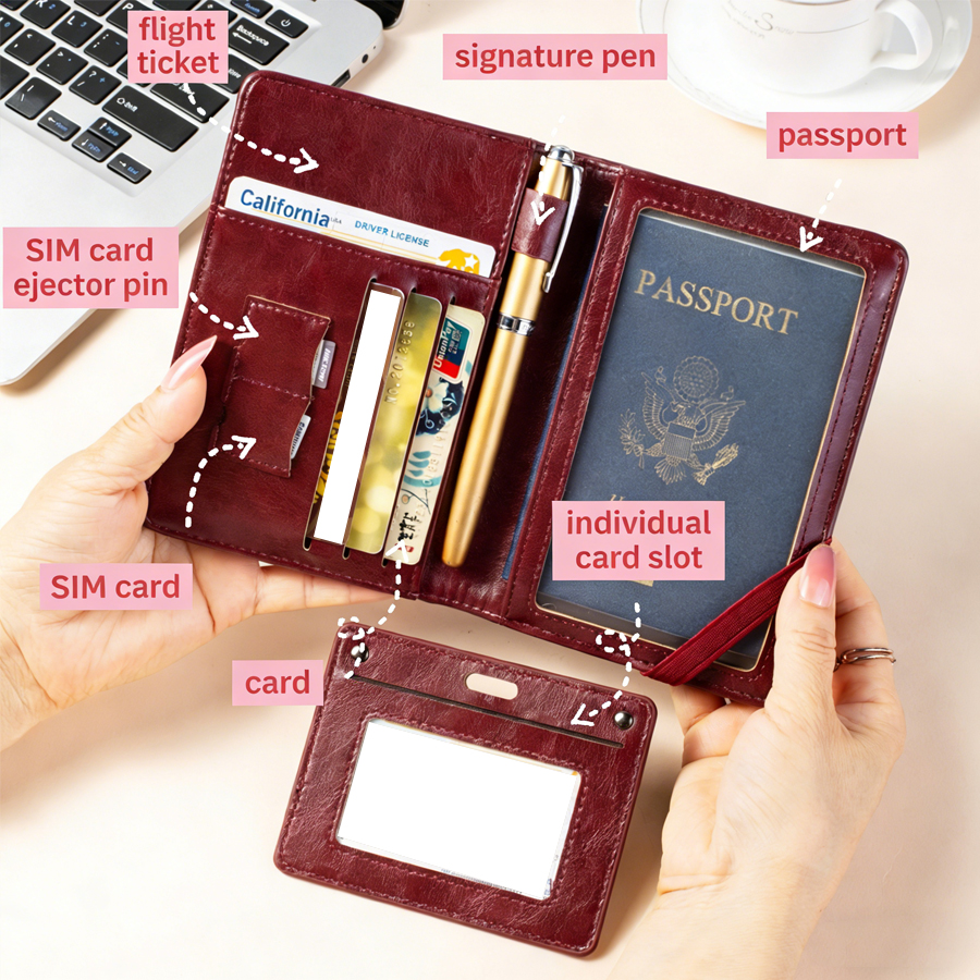 Passport Holder and Wallet in  - Travel Accessories Essentials reseña y precio