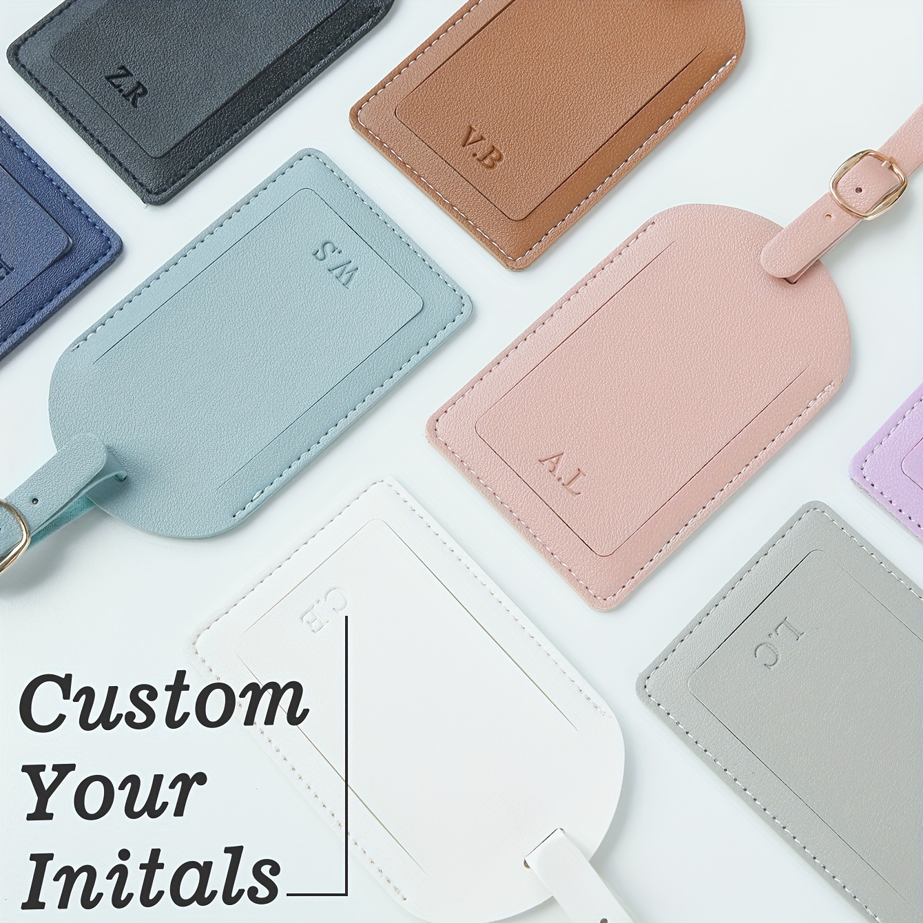 1PC Custom Initials Luggage Ta - Travel Accessories Logo reseña y precio
