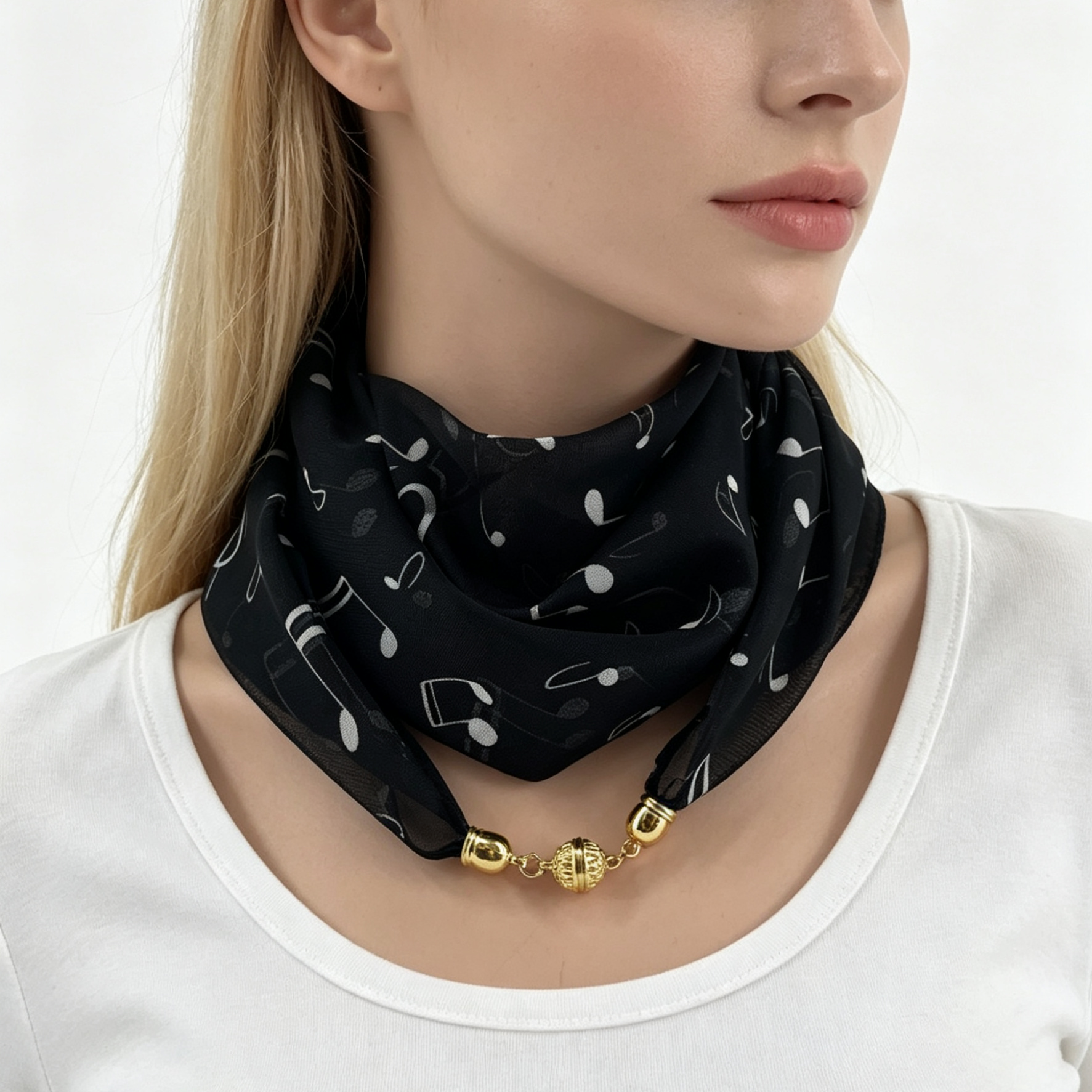 Musical Note Print Magnetic Bu - Travel Accessories Neck reseña y precio