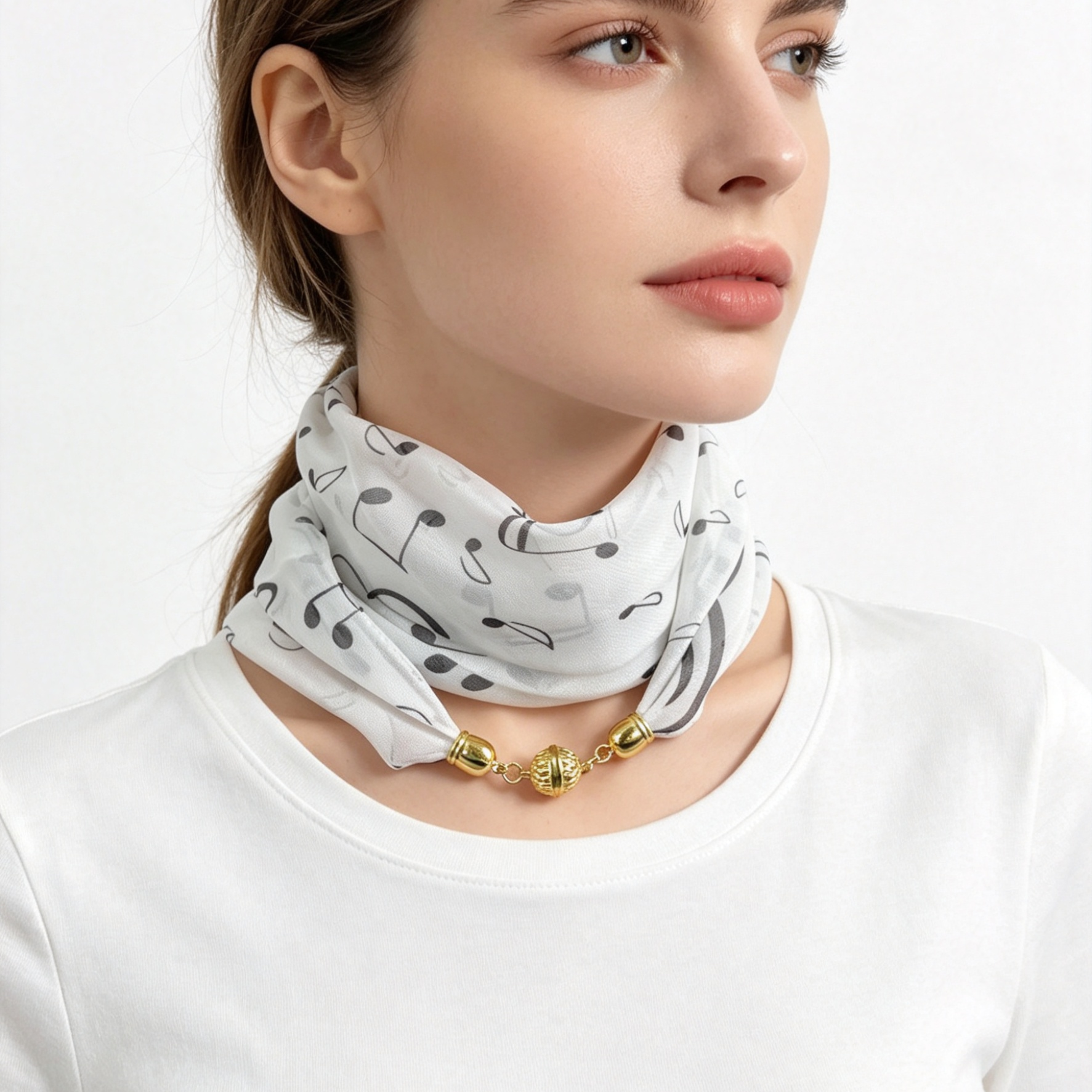 Musical Note Print Magnetic Bu - Travel Accessories Neck reseña y precio