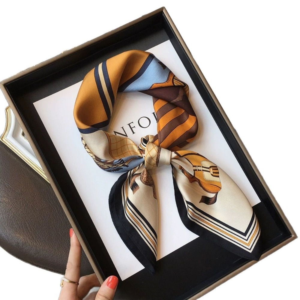 Fashion Satin Square Scarf for - Travel Accessories Neck reseña y precio