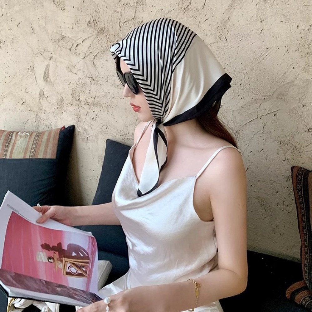 Fashion Satin Square Scarf for - Travel Accessories Neck reseña y precio
