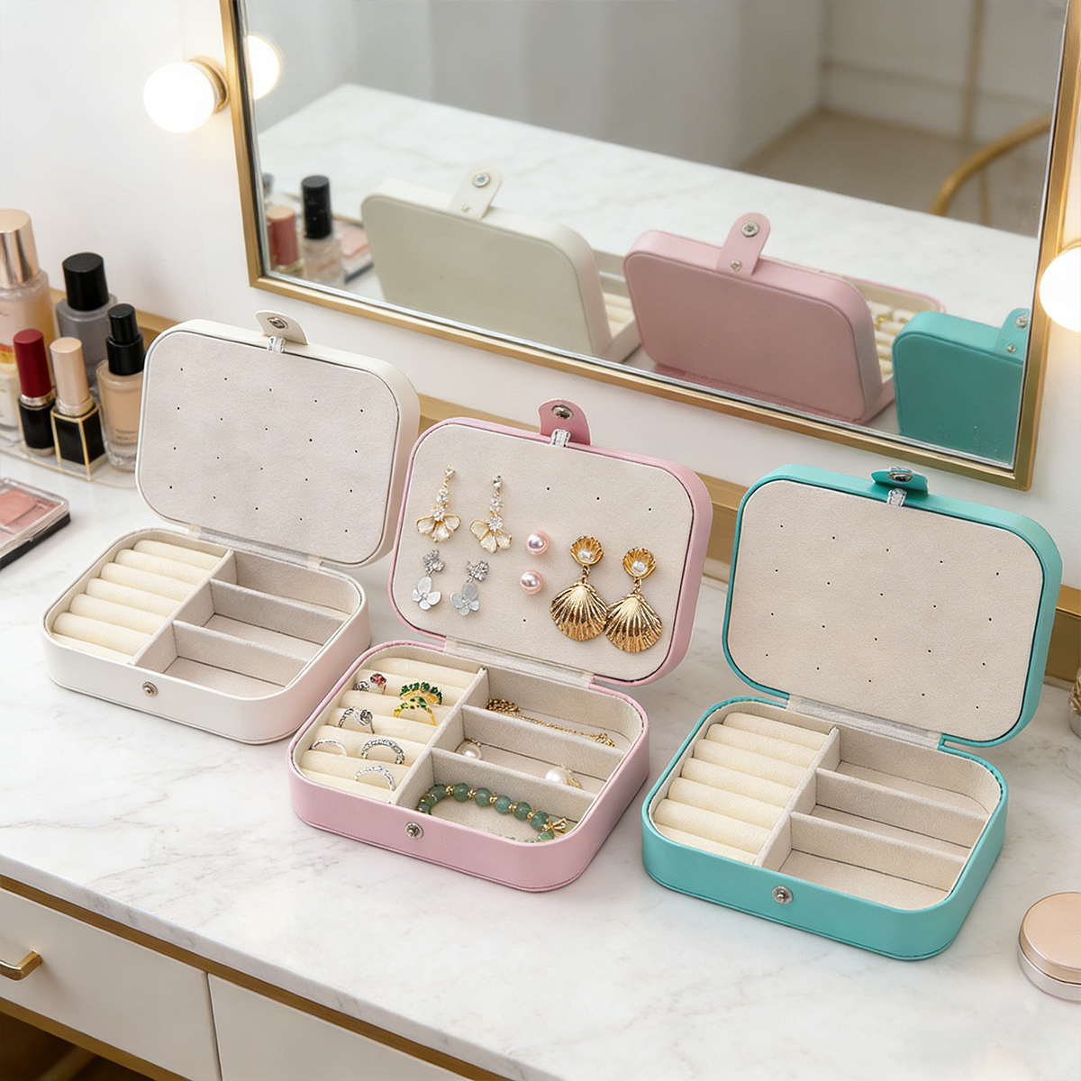 New Portable Multi-Compartment - Travel Accessories Display reseña y precio