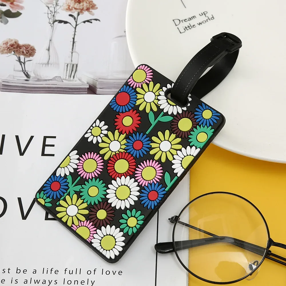 1PCS Geometric Luggage Tags Su - Travel Accessories Logo reseña y precio