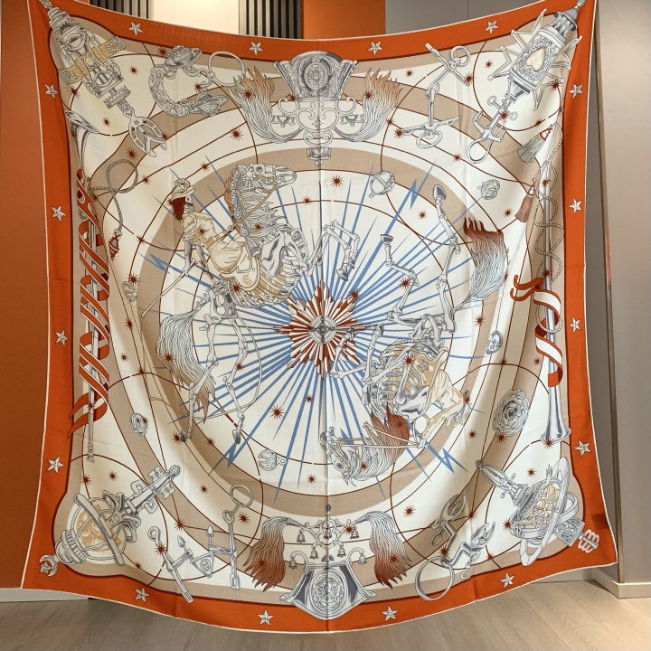 Luxury Brand Scarf Large Silk  - Travel Accessories Neck reseña y precio