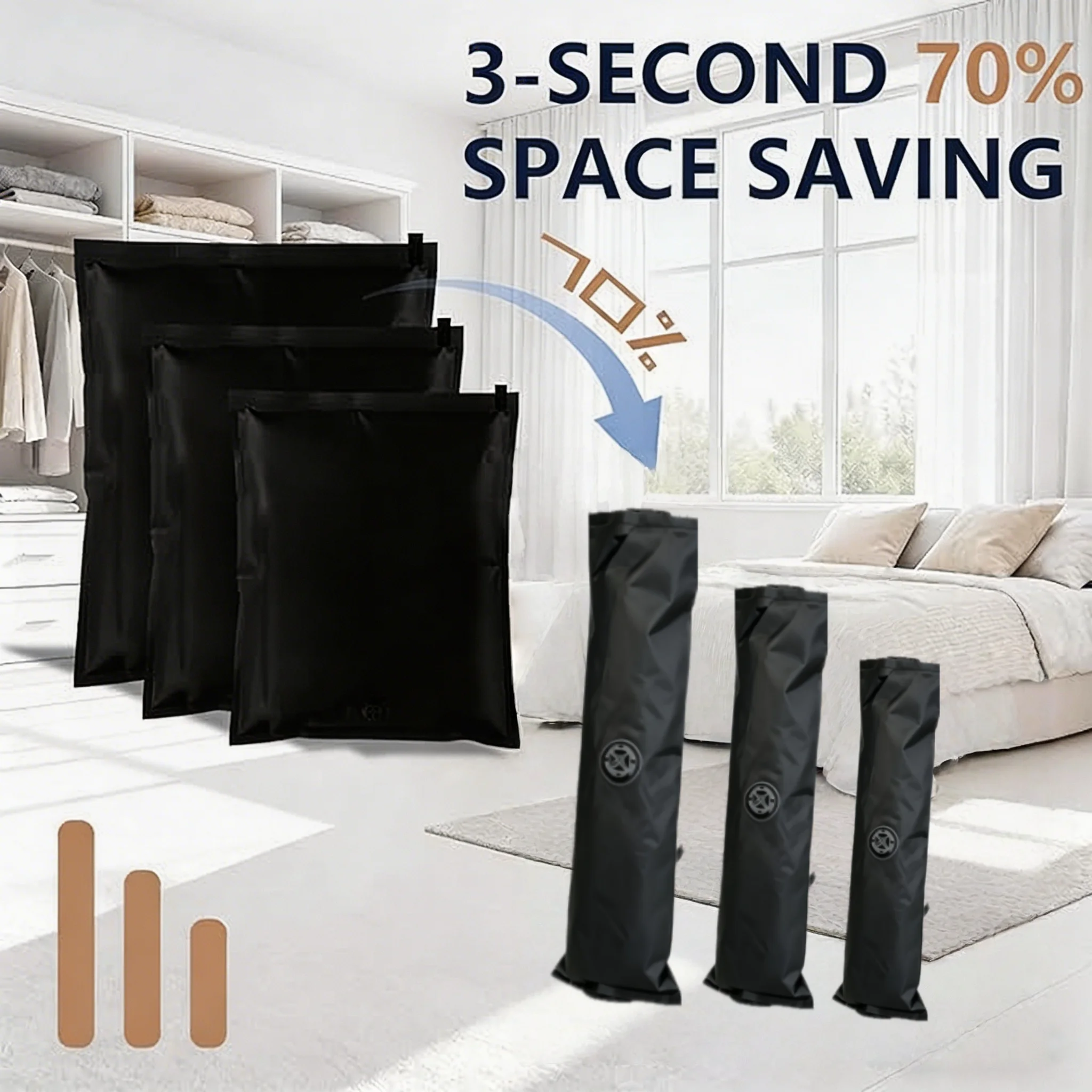 Oxford Fabric Roll Up Vacuum B - Travel Accessories Organiser reseña y precio