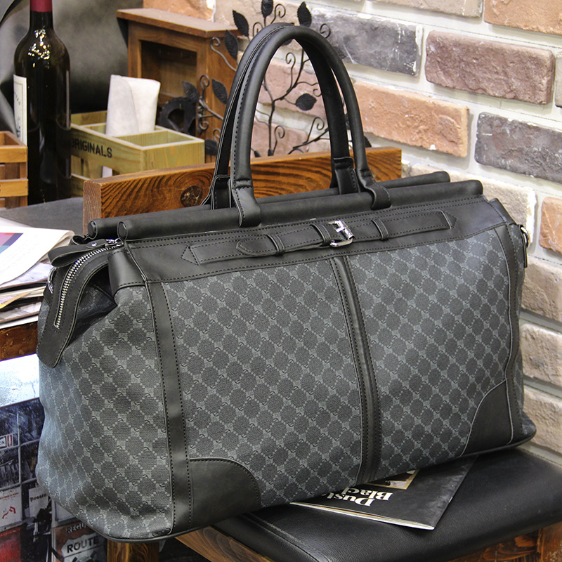 Fashion Plaid Travel Bag Men H - Travel Accessories Logo reseña y precio