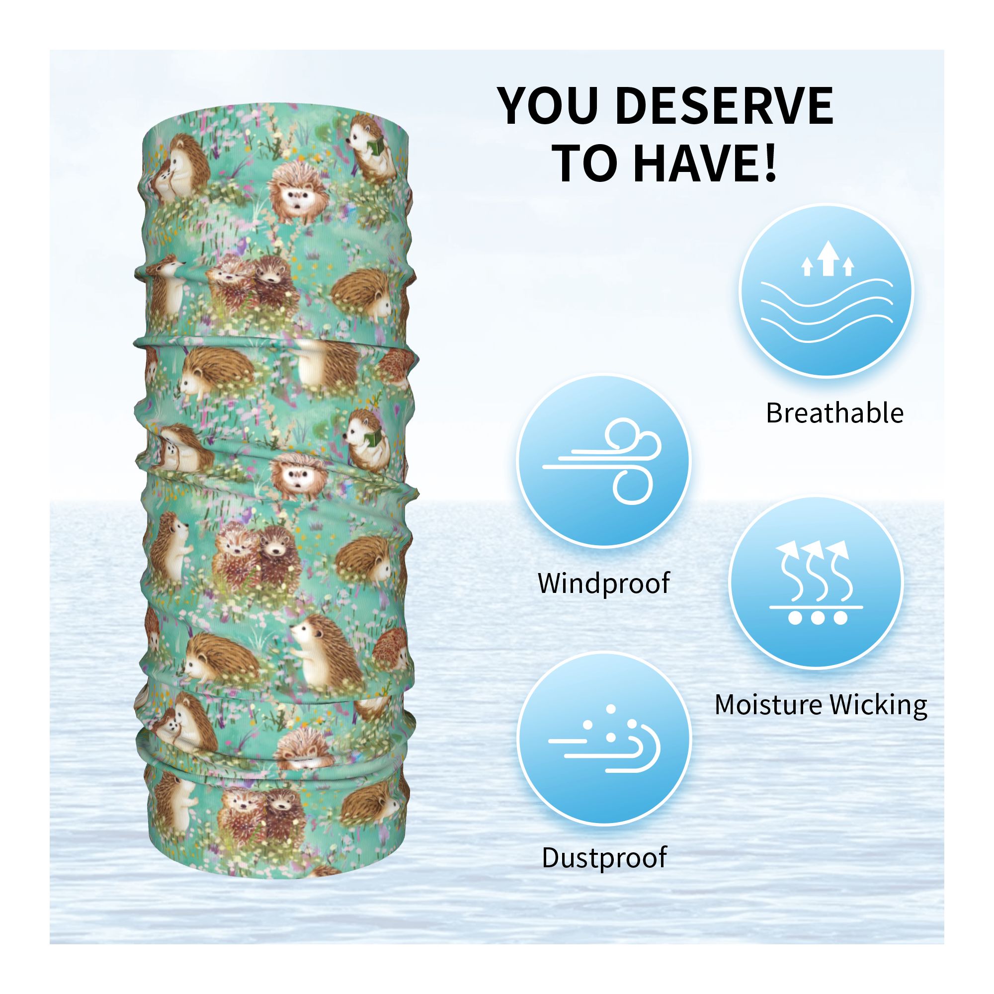 Autumn Hedgehog Spring Floral  - Travel Accessories Neck reseña y precio