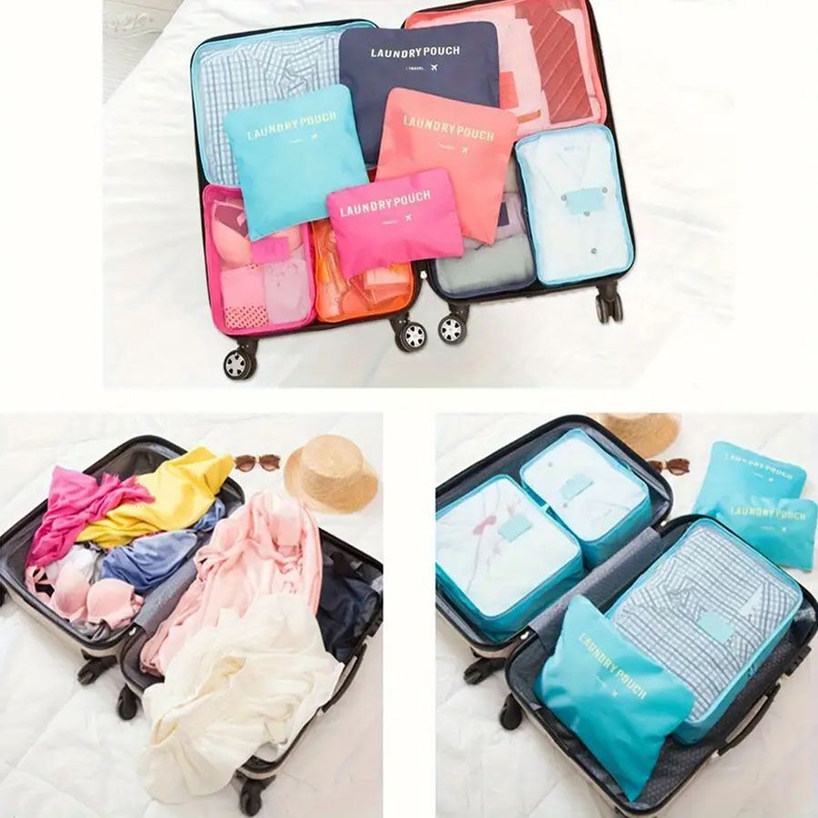 6pcs Travel Organizer Storage  - Travel Accessories Organiser reseña y precio