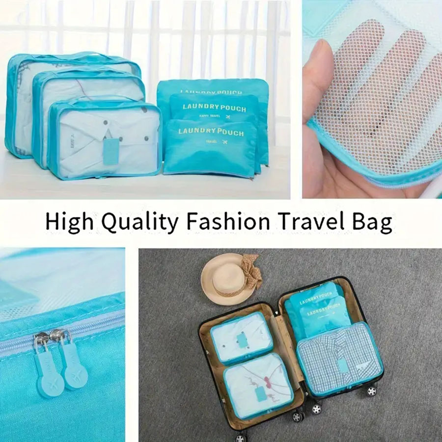6pcs Travel Organizer Storage  - Travel Accessories Organiser reseña y precio