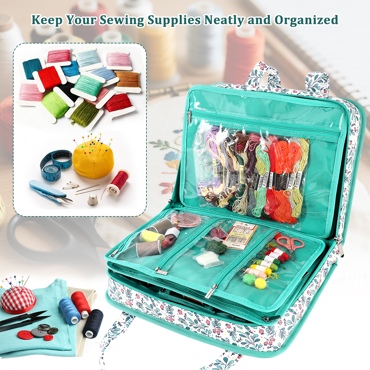 Embroidery Tools Kit Storage B - Travel Accessories Organiser reseña y precio