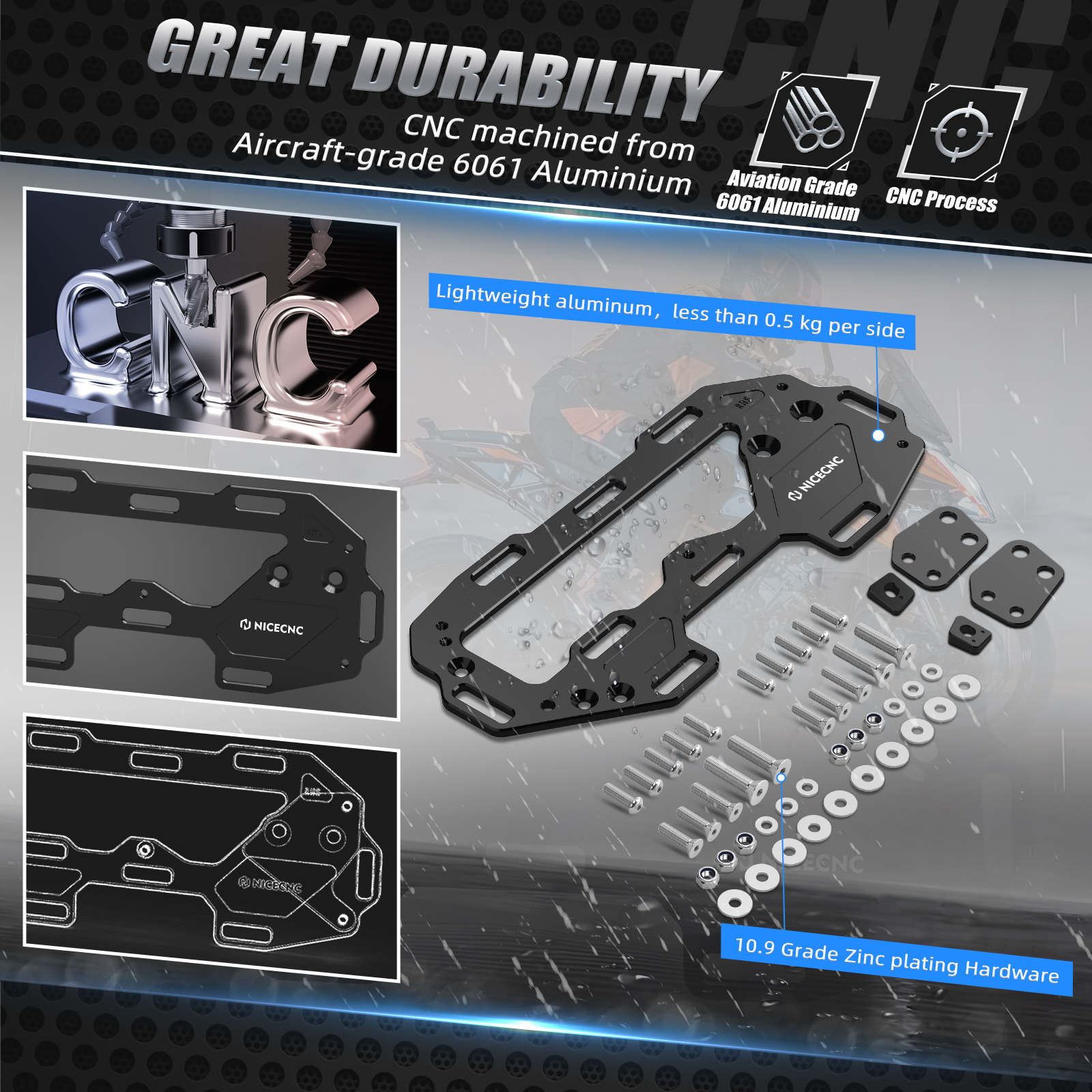 NICECNC For KTM 1290 Super Adv - Travel Accessories Logo reseña y precio