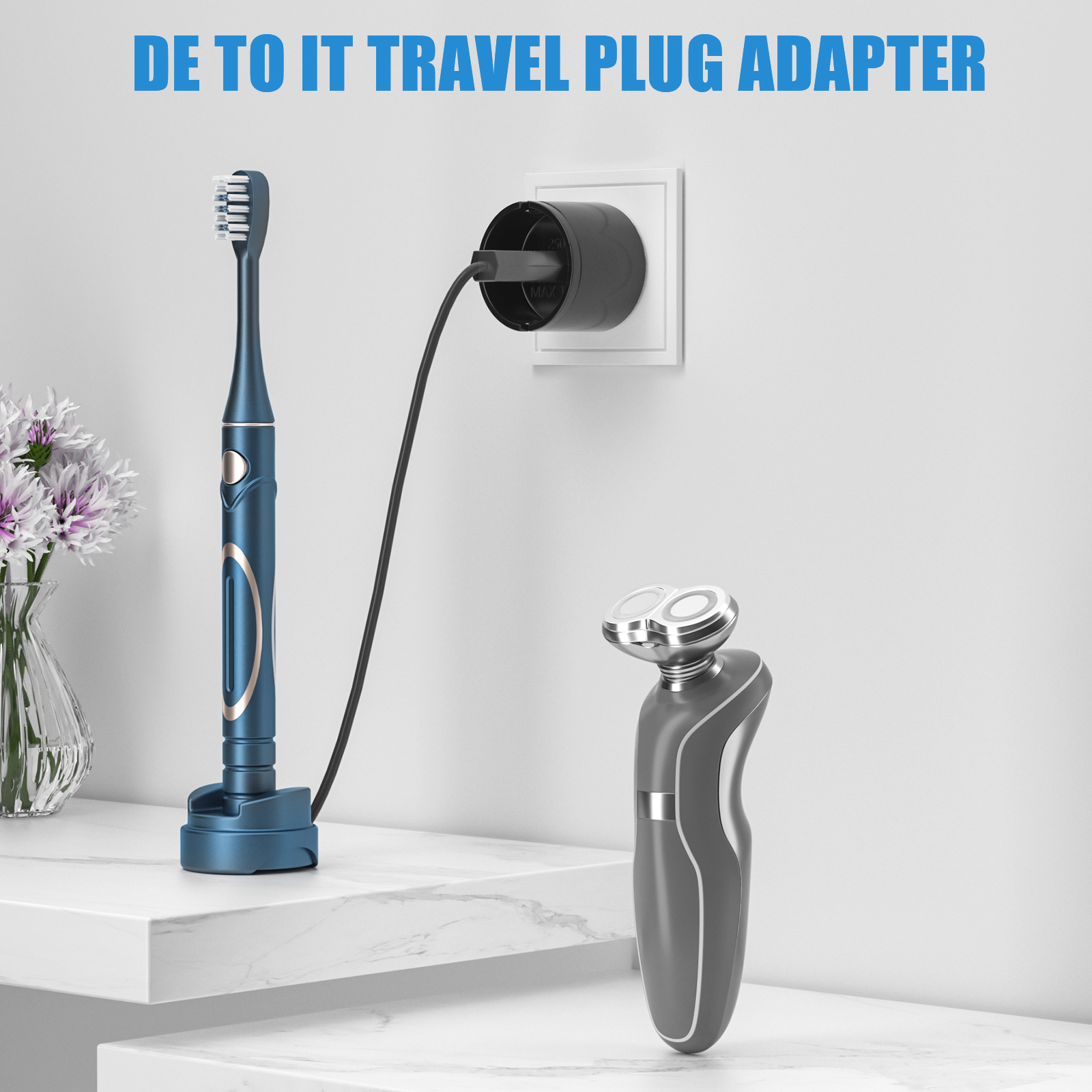 3PCS 1500W Europe Germany to I - Travel Accessories Europe reseña y precio