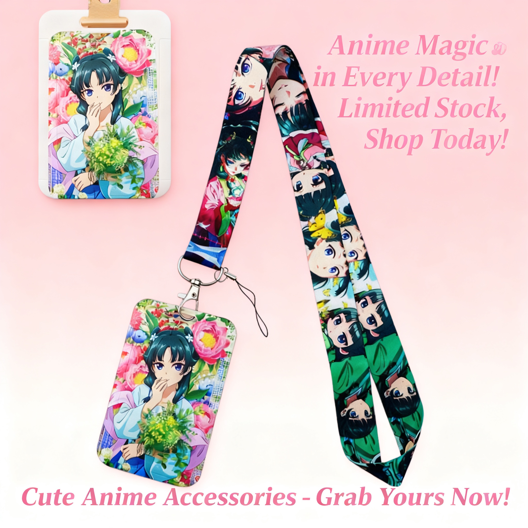 Cute Anime Girl Lanyard Neck S - Travel Accessories Logo reseña y precio