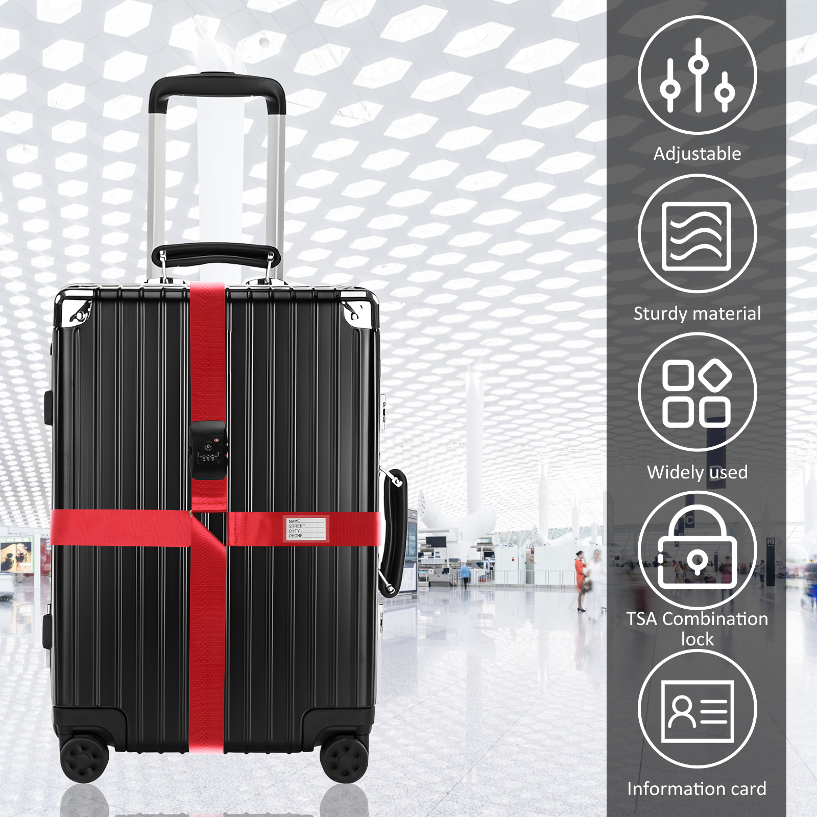Adjustable Length Luggage Pack - Travel Accessories Essentials reseña y precio