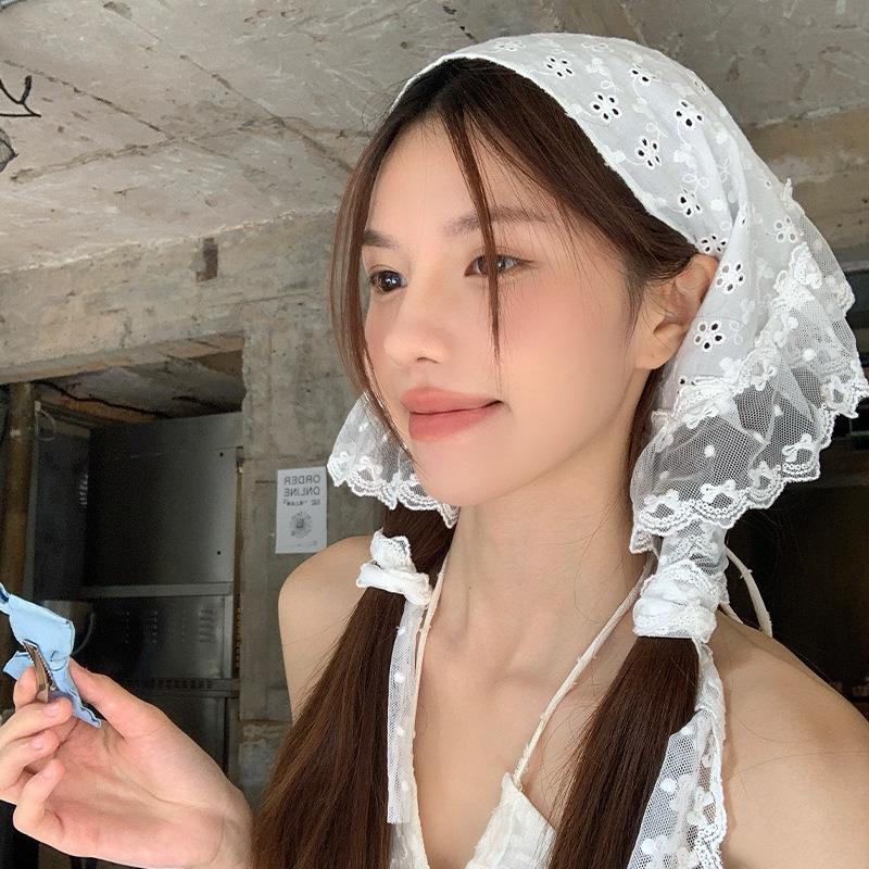 Retro Lace Trim Scarf Women Tr - Travel Accessories Neck reseña y precio