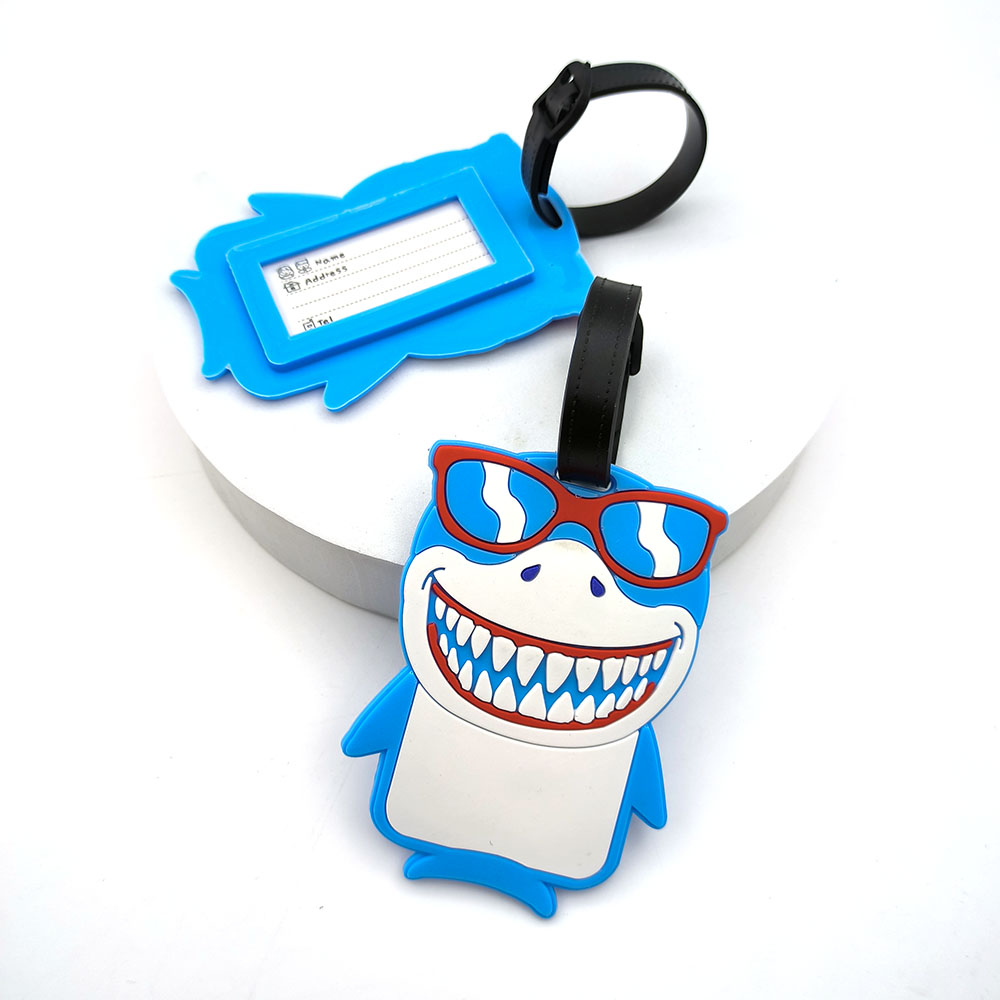 1PCS Cute Shark Luggage Tag Bo - Travel Accessories Essentials reseña y precio