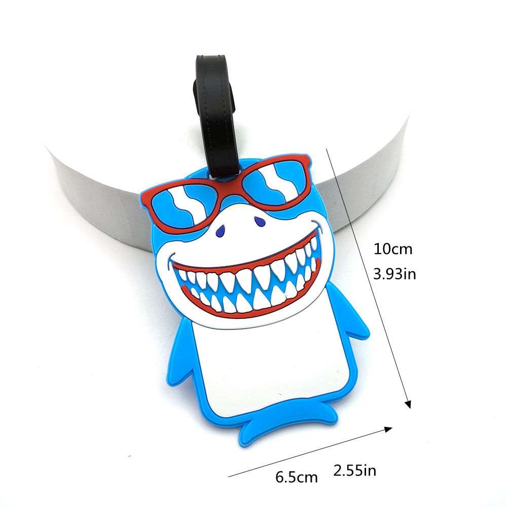 1PCS Cute Shark Luggage Tag Bo - Travel Accessories Essentials reseña y precio