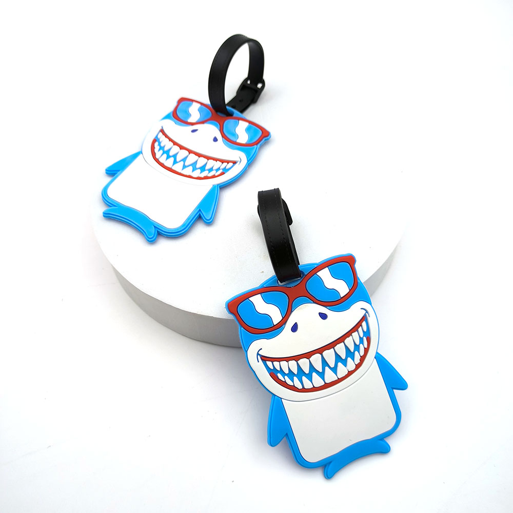 1PCS Cute Shark Luggage Tag Bo - Travel Accessories Essentials reseña y precio