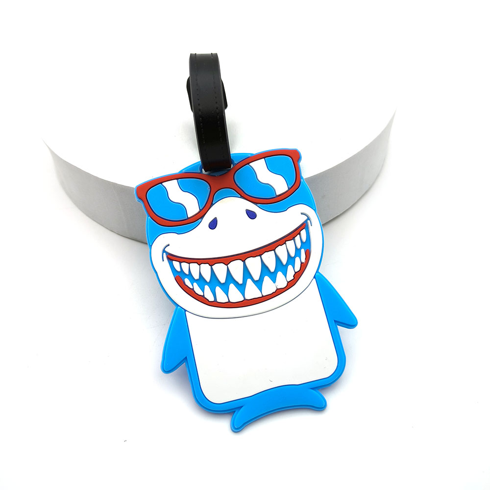 1PCS Cute Shark Luggage Tag Bo - Travel Accessories Essentials reseña y precio