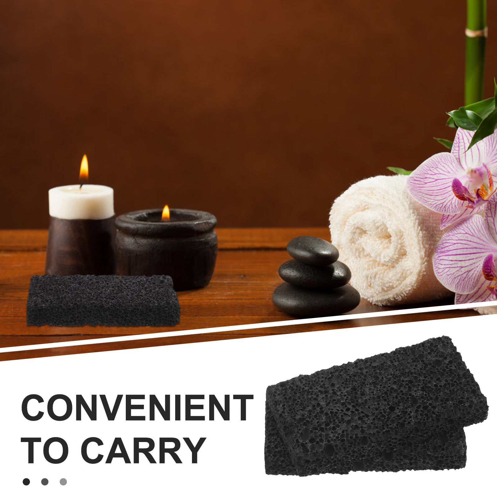 2Pcs Black Volcanic Rock Diffu - Travel Accessories Essentials reseña y precio