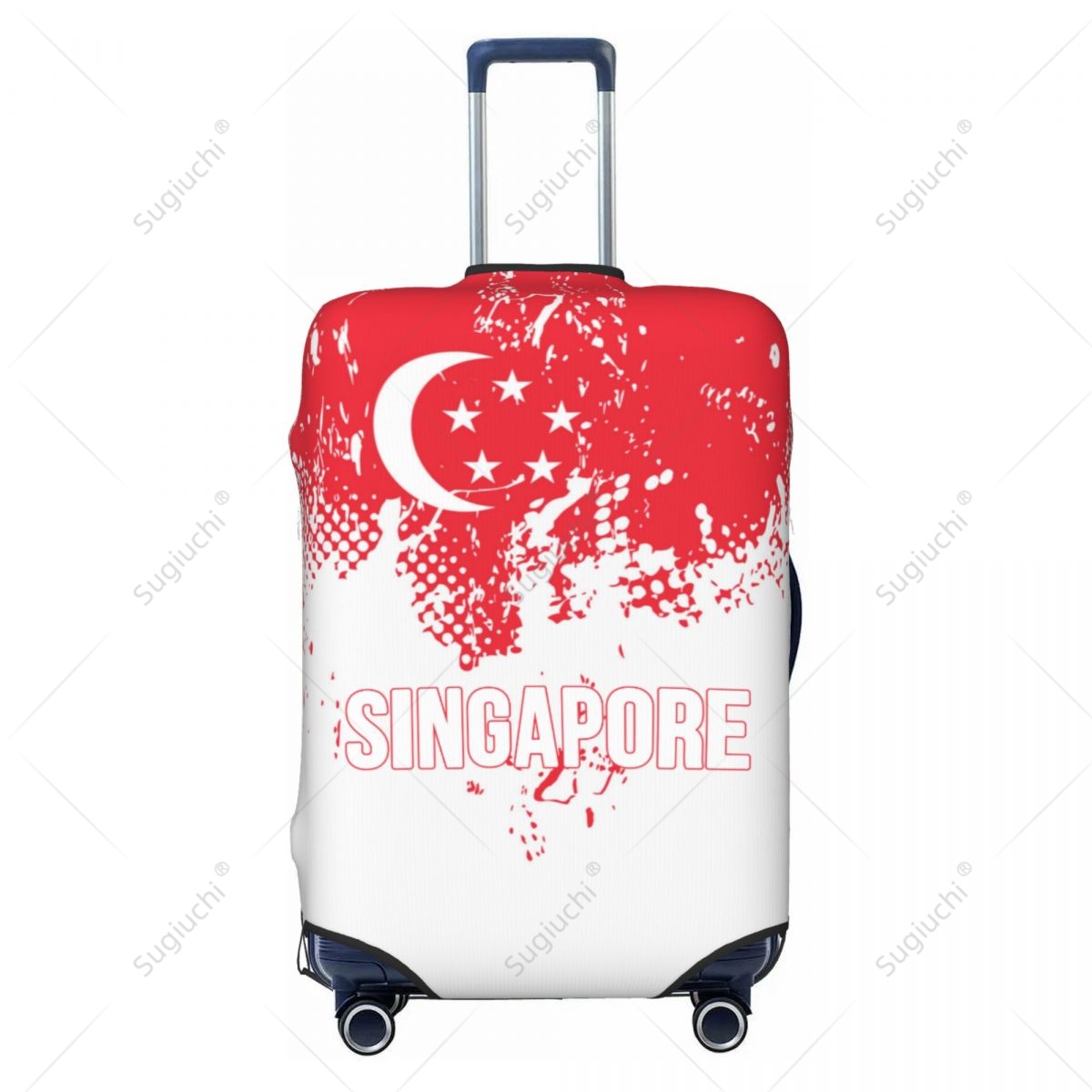 Singapore Flag Luggage Cover S - Travel Accessories Singapore reseña y precio