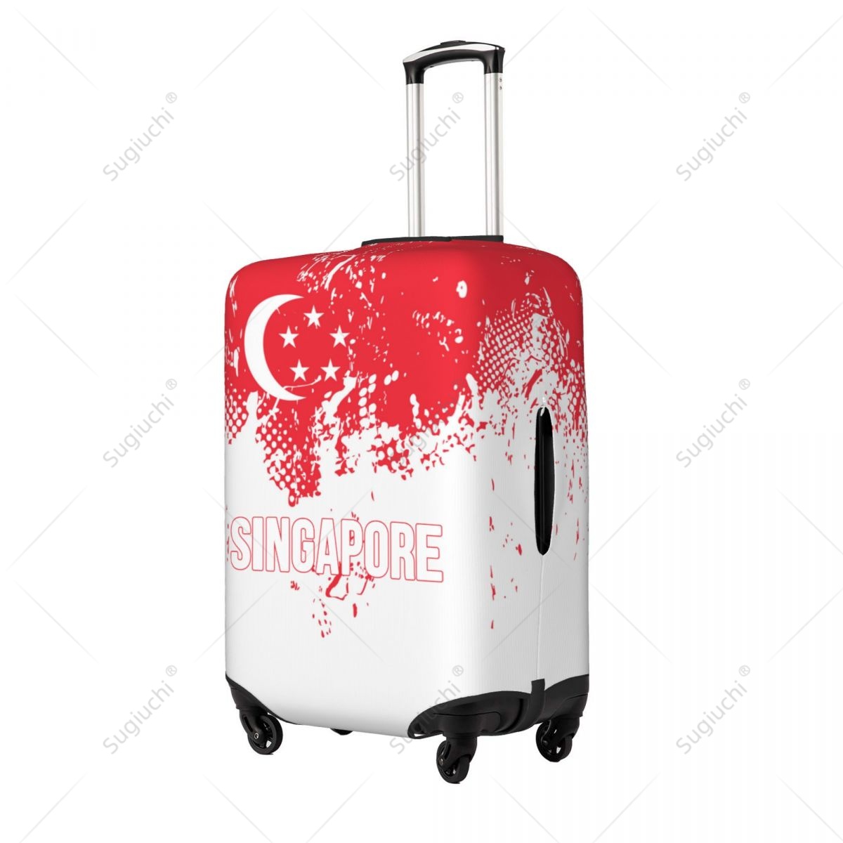 Singapore Flag Luggage Cover S - Travel Accessories Singapore reseña y precio