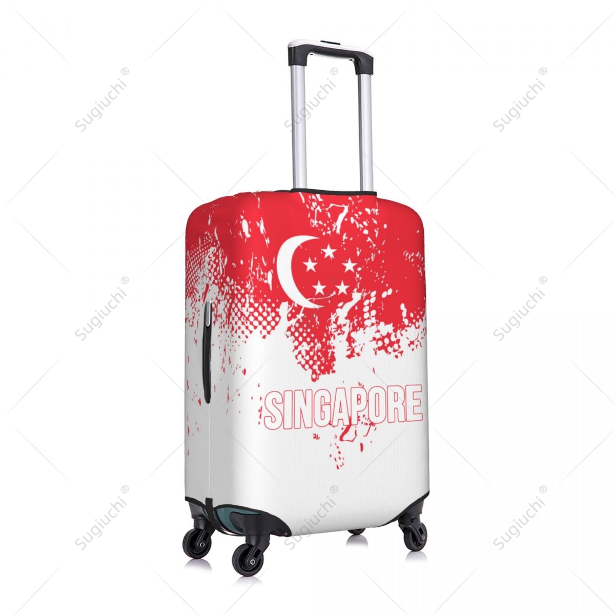 Singapore Flag Luggage Cover S - Travel Accessories Singapore reseña y precio