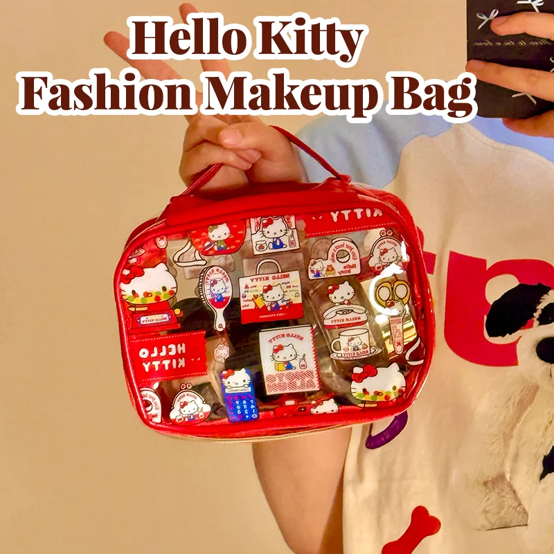 Cute Kitty PVC Cosmetic Bag Wa - Travel Accessories Organiser reseña y precio