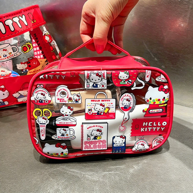 Cute Kitty PVC Cosmetic Bag Wa - Travel Accessories Organiser reseña y precio