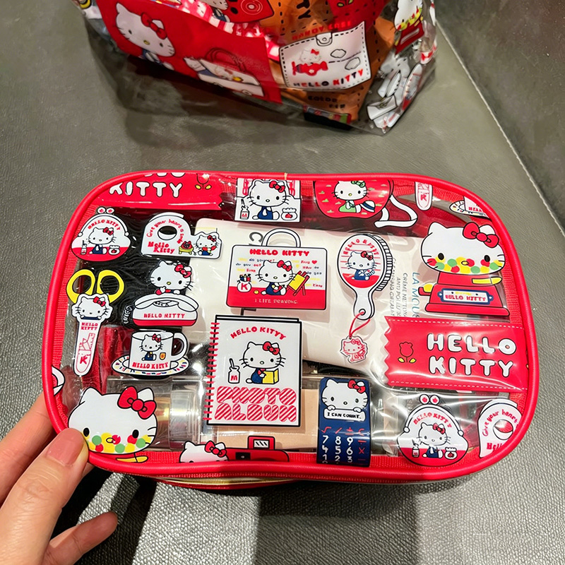 Cute Kitty PVC Cosmetic Bag Wa - Travel Accessories Organiser reseña y precio