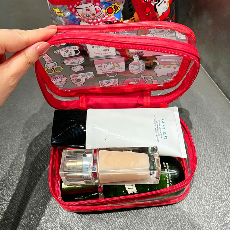 Cute Kitty PVC Cosmetic Bag Wa - Travel Accessories Organiser reseña y precio