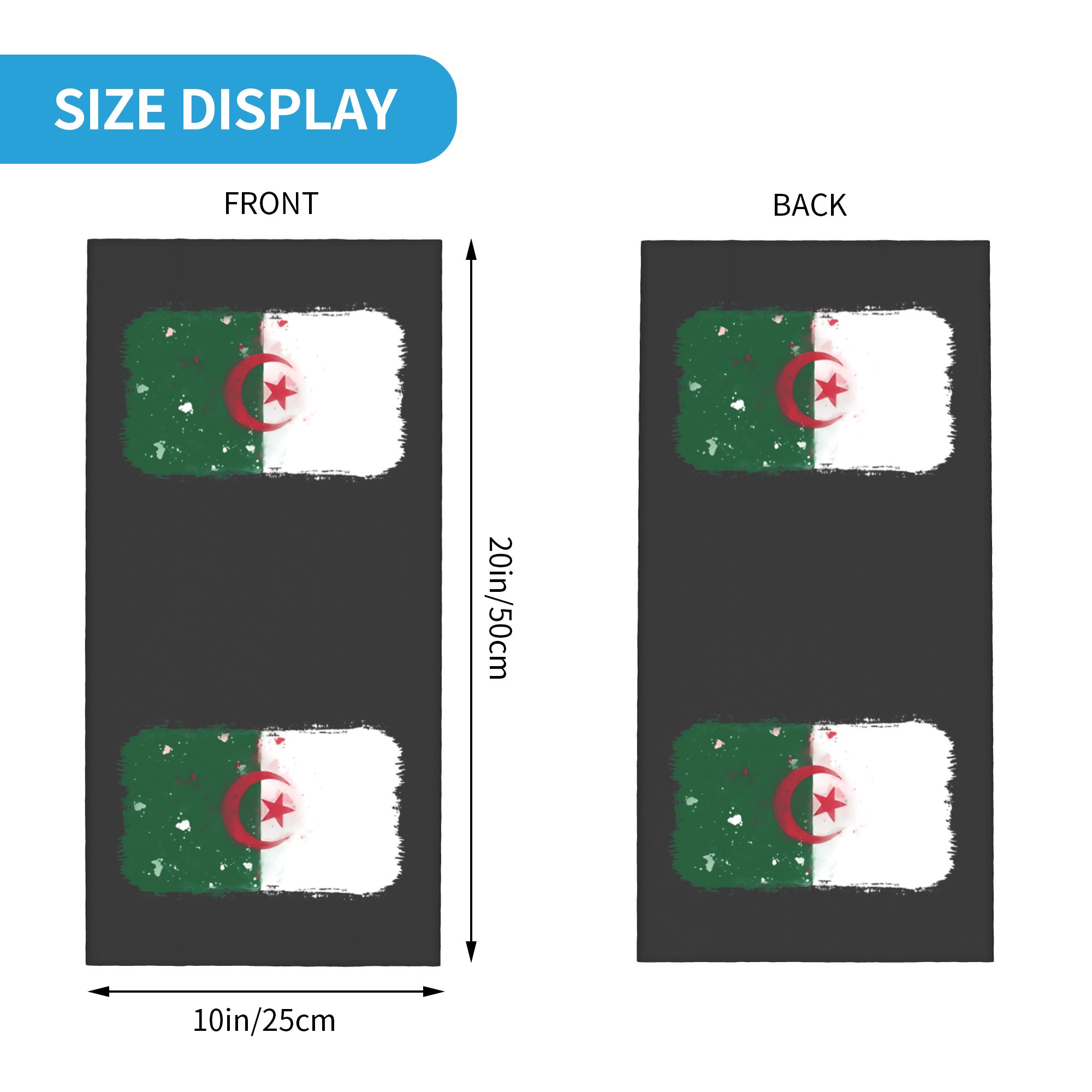 Flag of Algeria Bandana  Retro - Travel Accessories Neck reseña y precio