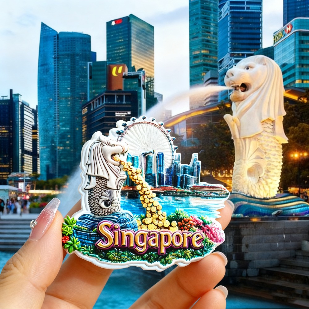 1PC Singapore Fridge Magnets,  - Travel Accessories Singapore reseña y precio