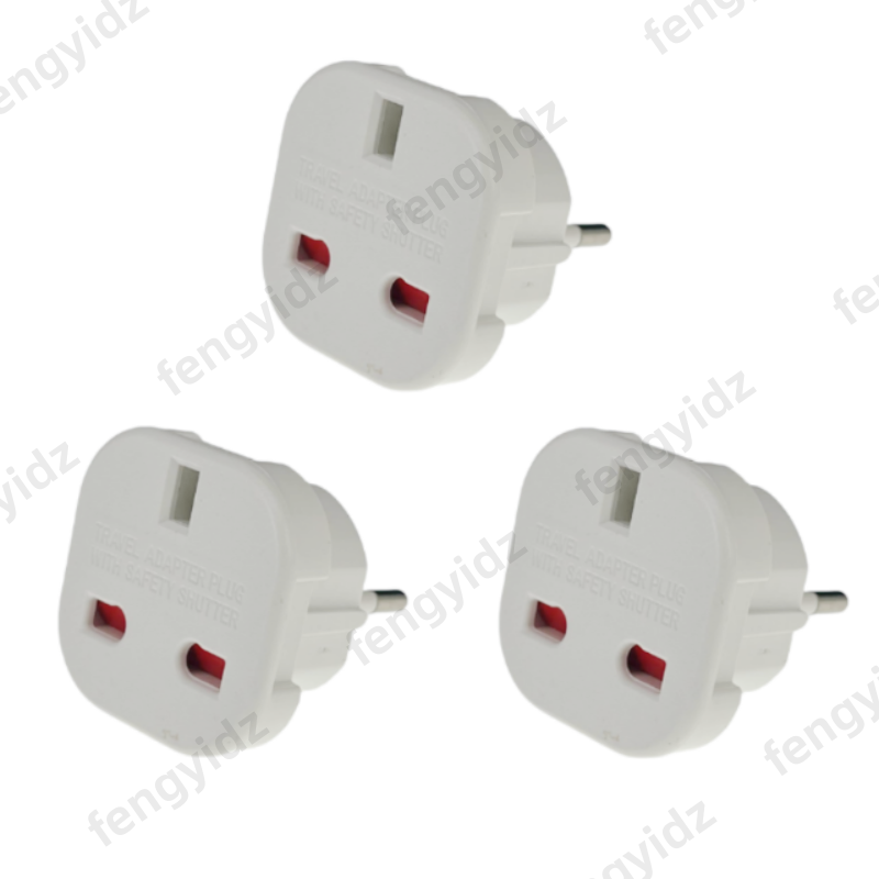 3PCS UK to EU Plug Adapter Eur - Travel Accessories Europe reseña y precio