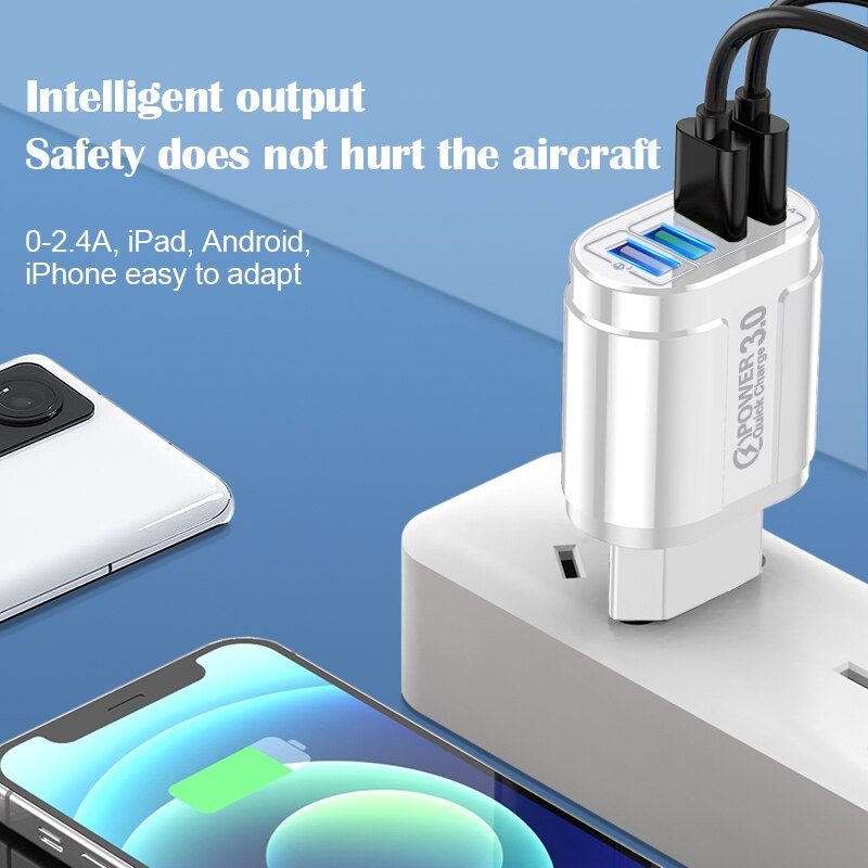 48W Fast Charging Europe EU US - Travel Accessories Europe reseña y precio