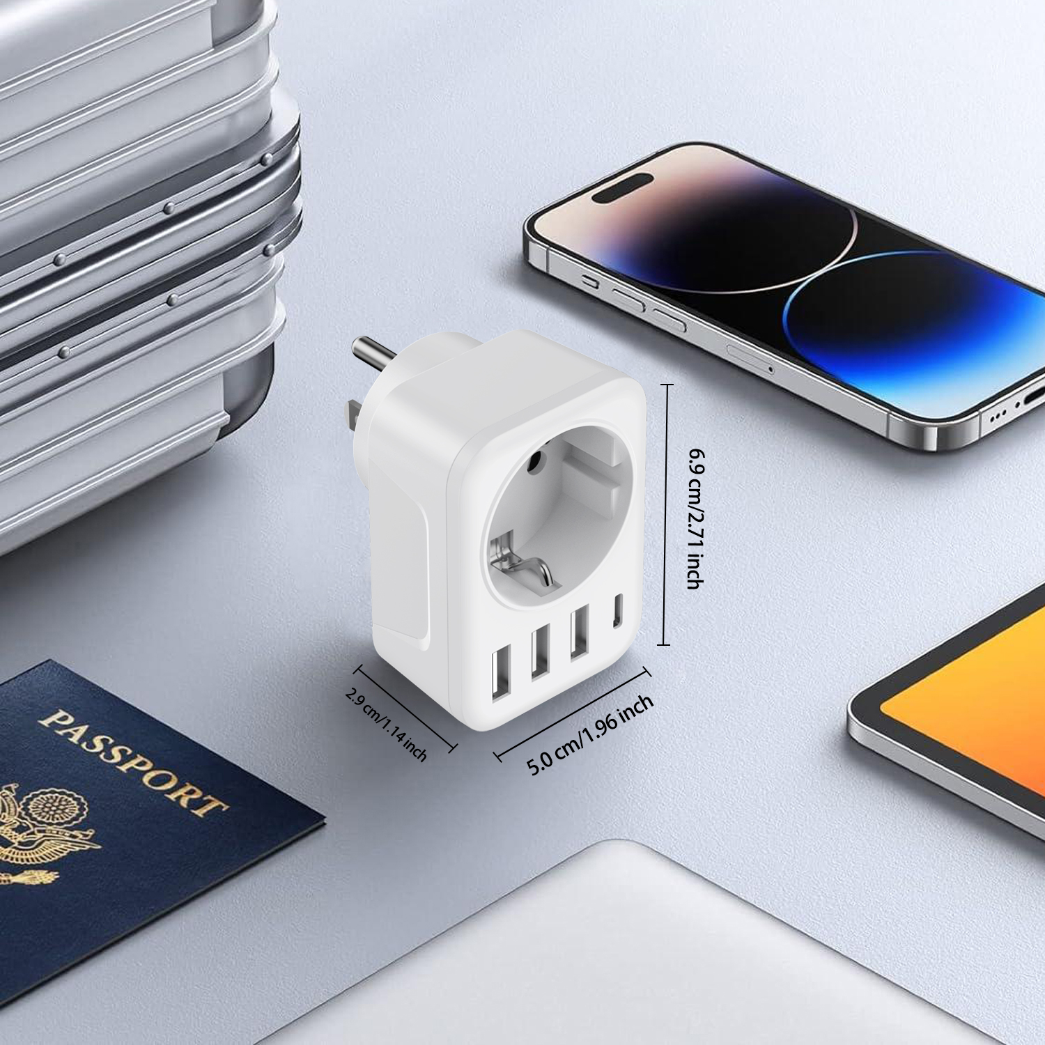 Travel Adapter USA Adapter Eur - Travel Accessories Europe reseña y precio